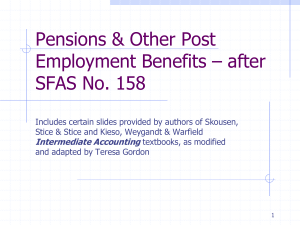 FASB Update - SFAS No. 158 Postretirement Benefits