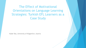 BAS, Kader The Effect of Motivational Orientations on Language