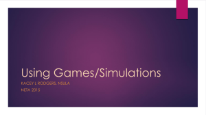 Using Games/Simulations