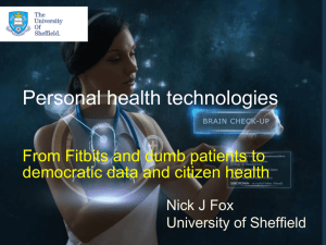 Personal Health Technologies