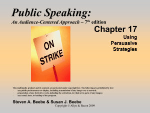 Public Speaking: An Audience-Centered Approach – 7th