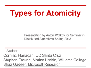 Anton-Types for Atomicity