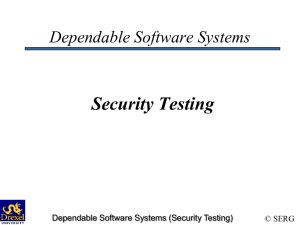 CS576 Dependable Software Systems