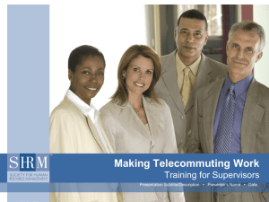 Positions Suitable for Telecommuting