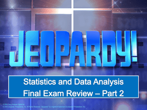 Jeopardy Final Exam - Part 2 without answers