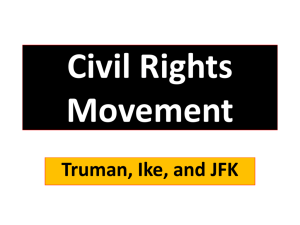 Values of the early Civil Rights movement