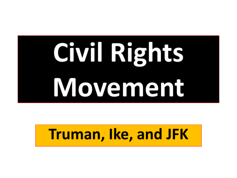 Civil Rights Movement Historical Definition