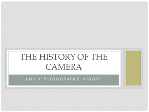 The History of the camera