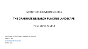 the graduate research funding landscape