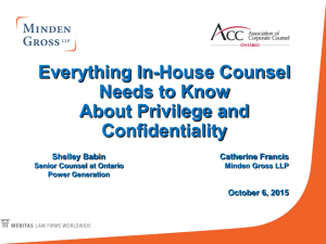 Everything In-House Counsel Needs to Know About Privilege and