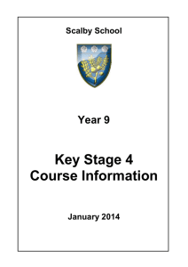 Year 9 courses Booklet 2014-2015
