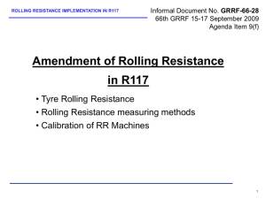Rolling Resistance measuring method