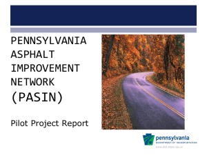 2008 PASIN Presentation to PAPA - Pennsylvania Department of
