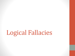Logical Fallacies - Parkway C-2