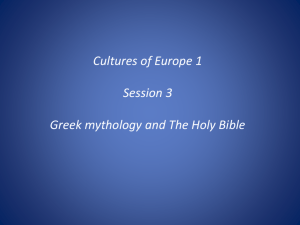 Greek mythology and the Bible