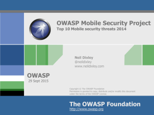 OWASP_Mobile_Security_Project_Newcastle_Chapter_Sept_2015