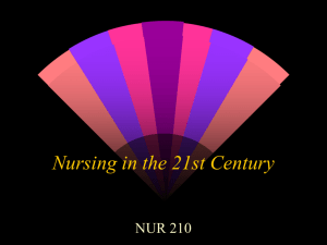 Nursing in the 21st Century PowerPoint