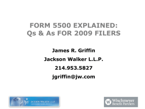 FORM 5500 EXPLAINED