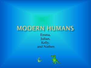 Modern Humans - Ms. McClure's Class