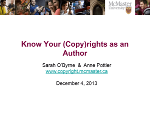 Know Your (Copy)rights as an Author