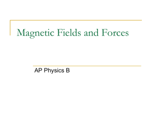 Magnetic Fields and Forces PPT