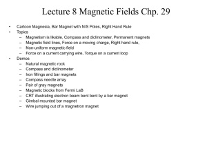 Lecture 8 Magnetic Fields
