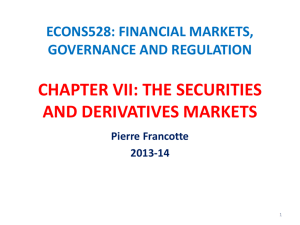 chapter v. securities and derivatives markets