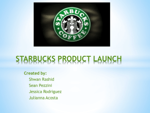 starbucks product launch