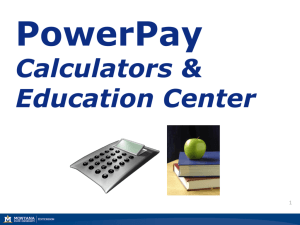PowerPay: Calculators & Education Center