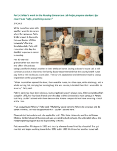 Patty Snider's work in the Nursing Simulation Lab