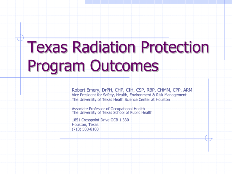 Texas Radiation Protection Program