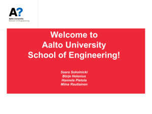 Getting started at Aalto ENG