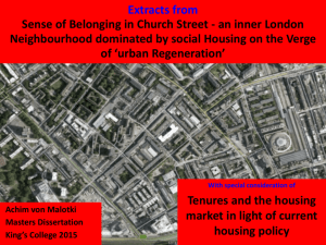 Achim's Masters Dissertation on Church Street