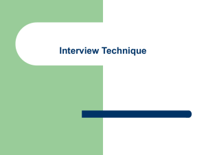 Interview Technique