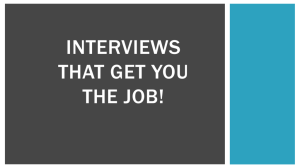Interviews That Get You The JOB!