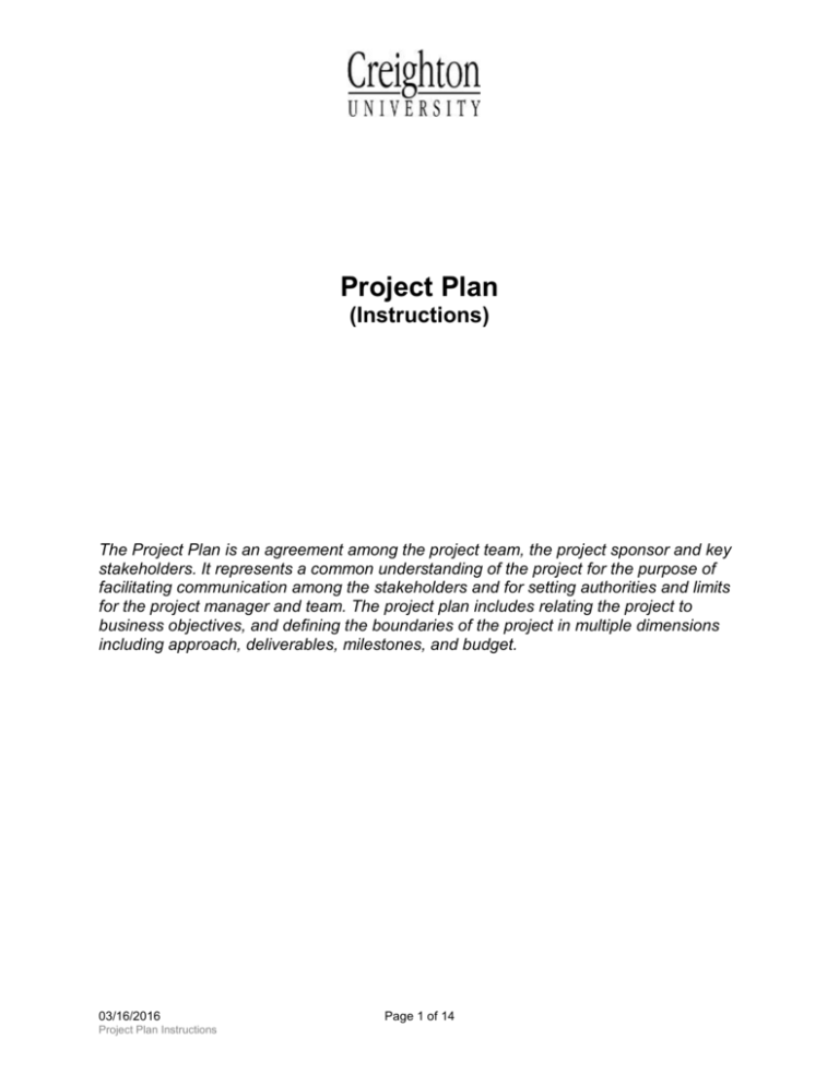 Project Plan