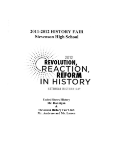 History Fair Prospectus