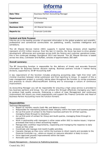 Towergate Financial Services (TFS) Role profile