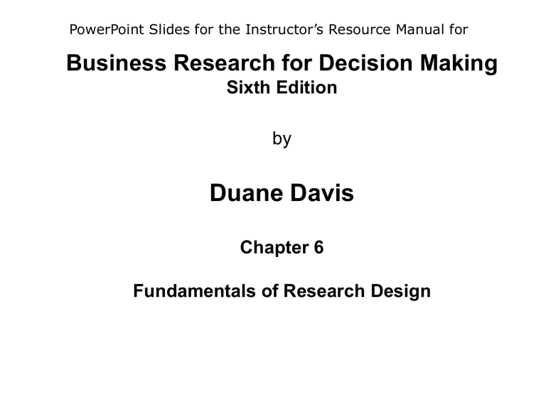 business-research-for-decision-making-sixth-edition