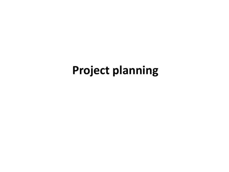 Project Planning
