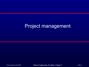 Project management - Systems, software and technology