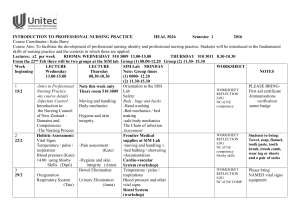 Lecture Timetable