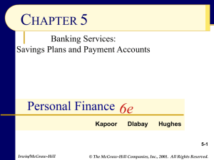 Banks and Banking Chapter 5