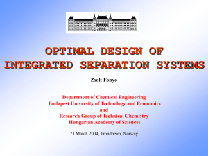 economic optimisation and control of energy integrated