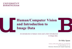 Lecture 2 Human and Computer Vision and Introduction to Image