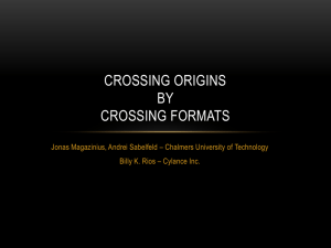 Crossing Origins by Crossing Formats