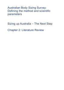 Chapter 2: Literature Review - Sizing up Australia