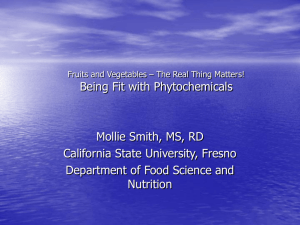 Being Fit with Phytochemicals - University of California, Davis