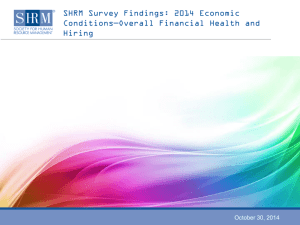 SHRM Survey Findings: Jobs and Skills in the Economic Recovery