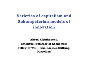 Varieties of capitalism and Schumpeterian